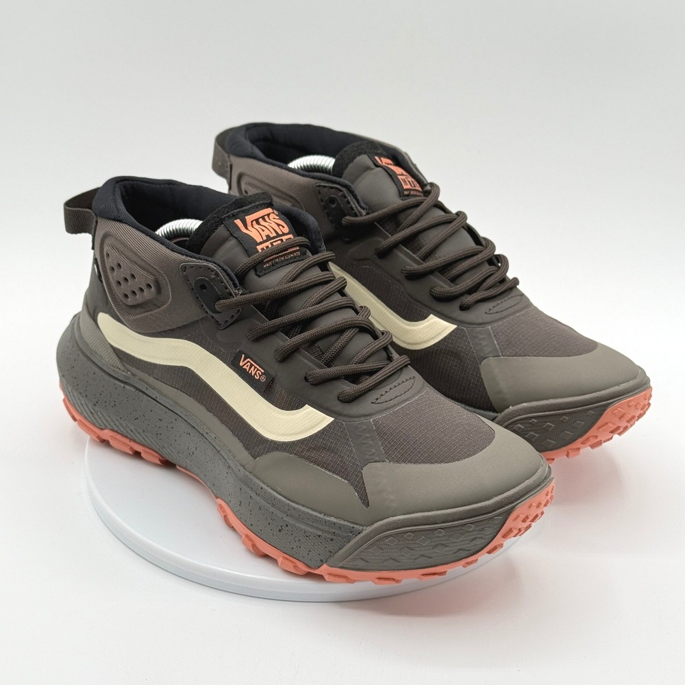 Vans Olive, Cream & Coral Trail Runner Sneakers